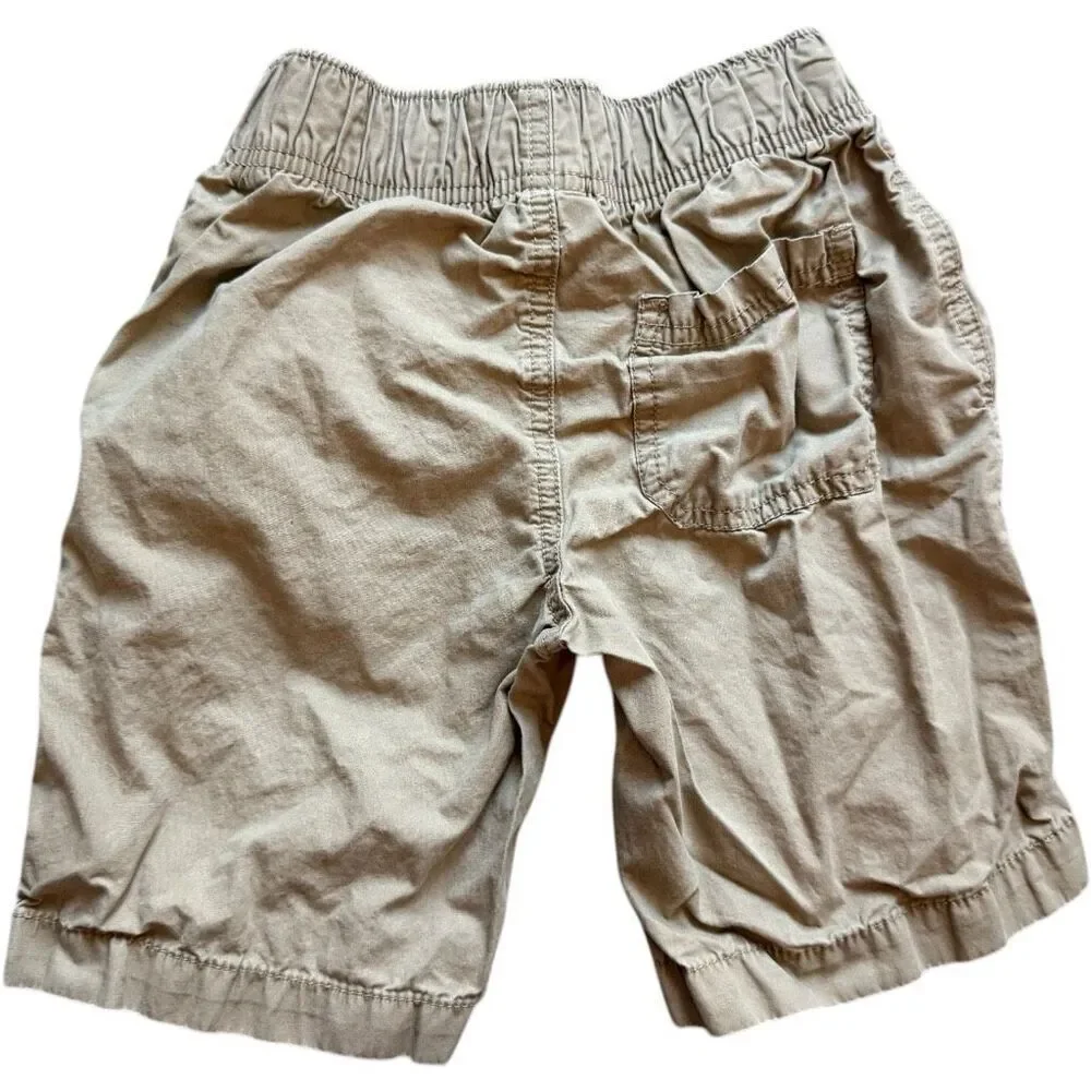 Youth Boys Carters Drawstring Khaki Chino Pull-On Weekend Shorts - Sz 7